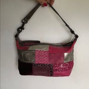 Coach Mini Bag - Pink Patchwork